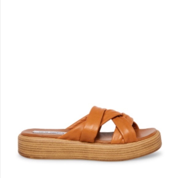 Madden Shoes Steve Madden Vivien Tan Leather Womens Tan Steve